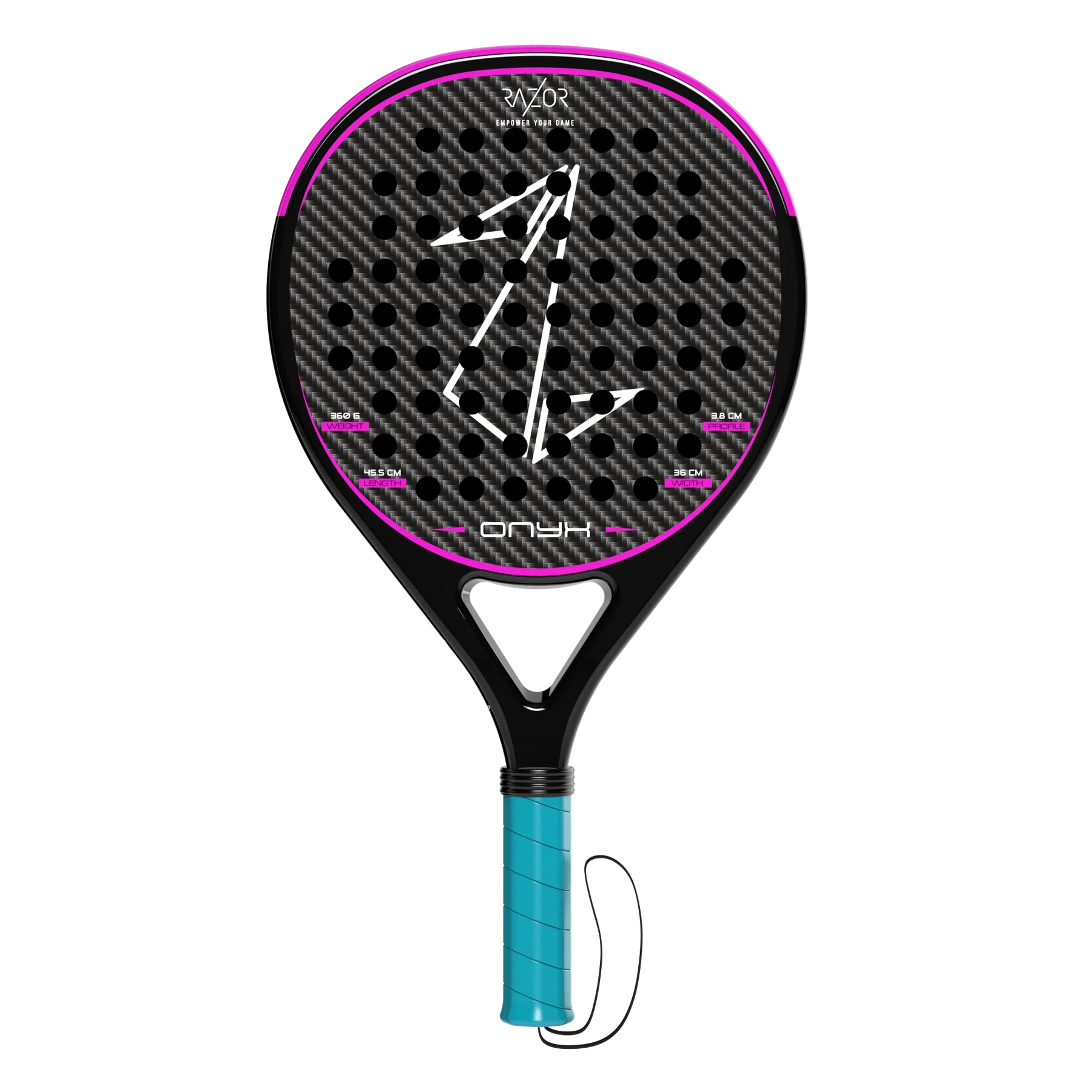 Racchetta da padel Razor Onyx, forma tonda